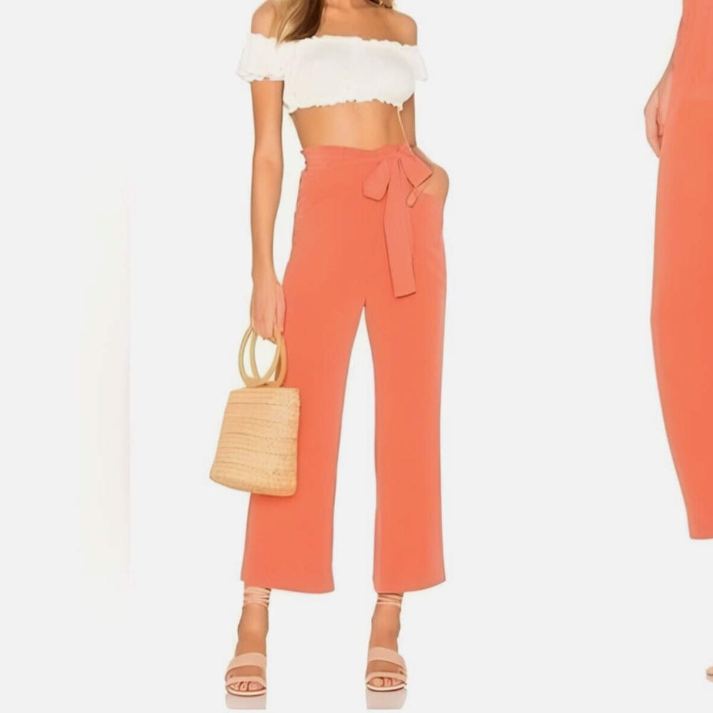 NWT✨ TULAROSA-  Coral Tie-Waist Jumpsuit